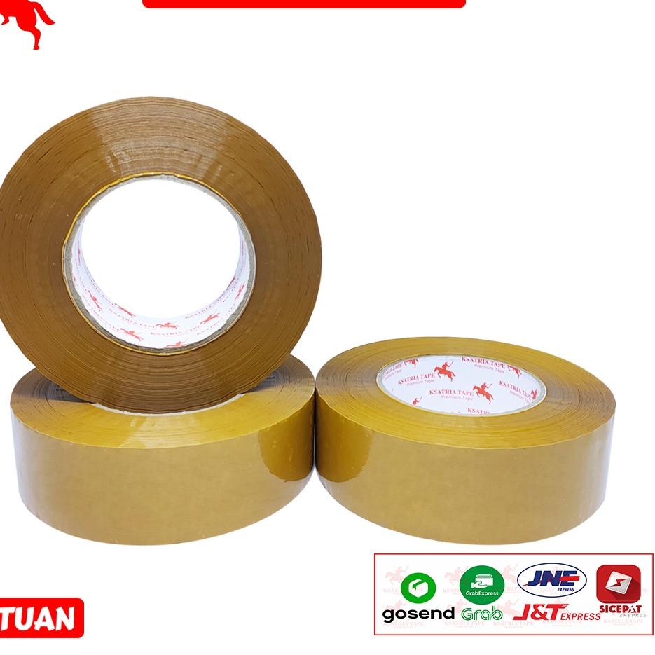 

﷼ Lakban OPP Tape / Lakban Coklat KSATRIA Tape 300 Yard ギ