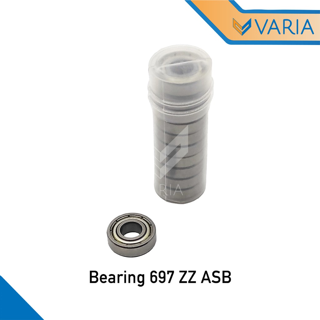 Bearing / Laher 697 ZZ Tutup Plat Besi Double ASB 7 x 17 x 5