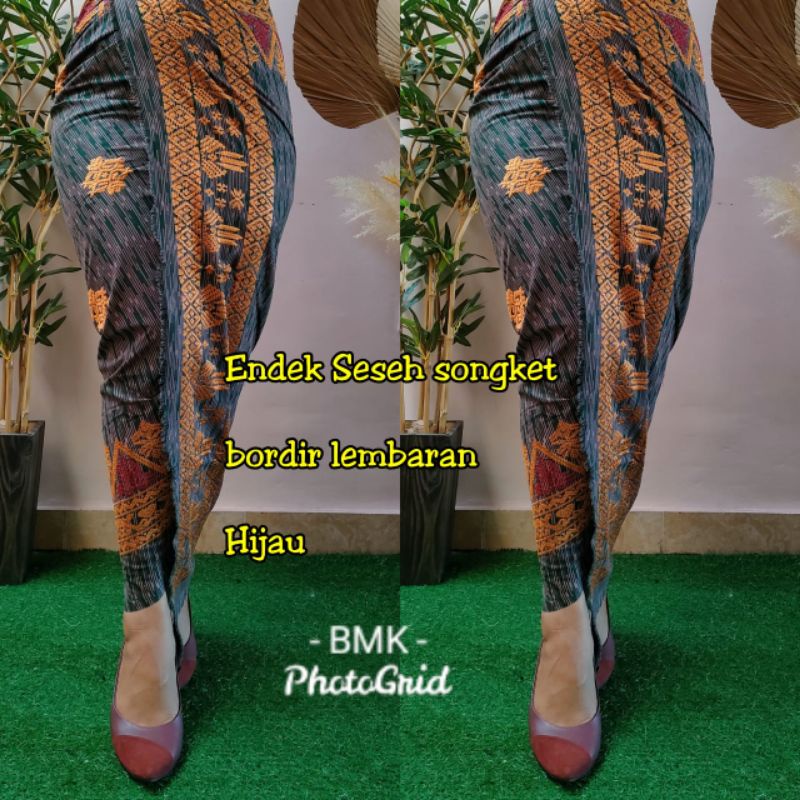 KAMEN LEMBARAN SONGKET BORDIR ENDEK SESEH