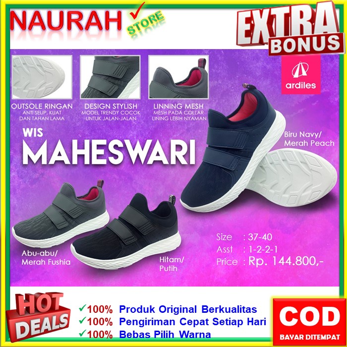 SEPATU SNEAKERS WANITA ARDILES MAHESWARI 100% ORIGINAL SLIP ON LIMITED EDITION