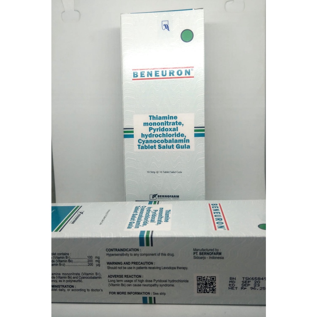 BENEURON VITAMIN vitamin B kompleks Per BOX isi 10 Strip
