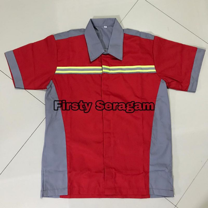 Seragam kerja bisa tambah bordir nama pt kemeja kerja pria wanita seragam bengkel seragam proyek