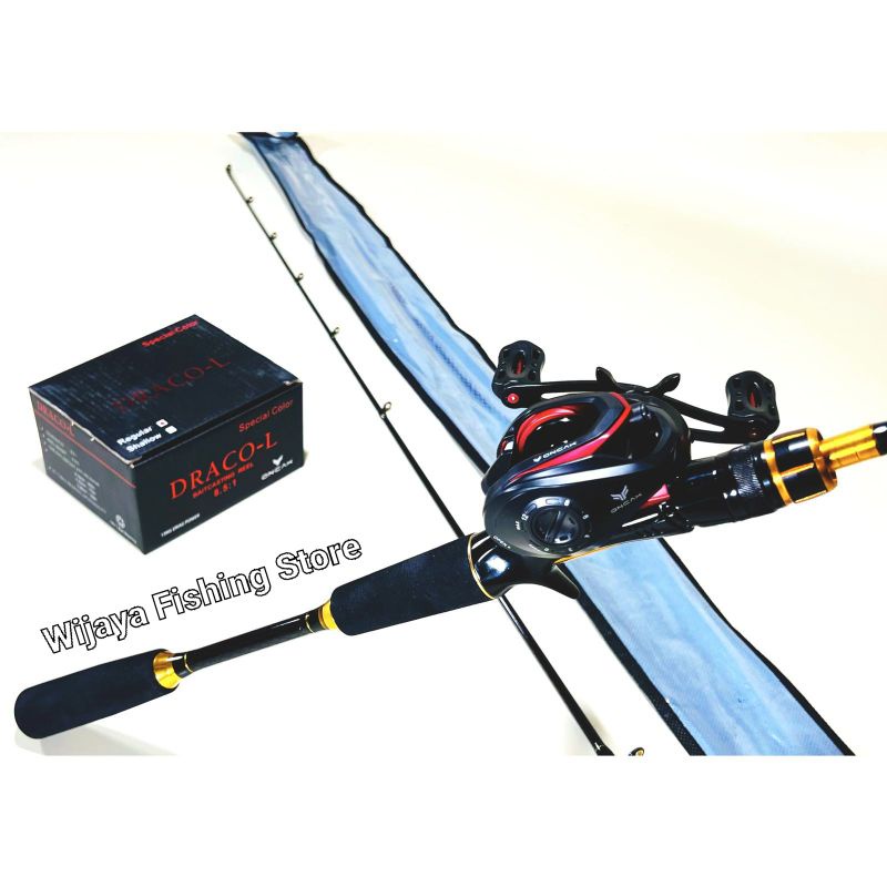 Set Joran BC Casting Oncak Baltic 180 dan Reel BC Oncak Draco L FREE PE
