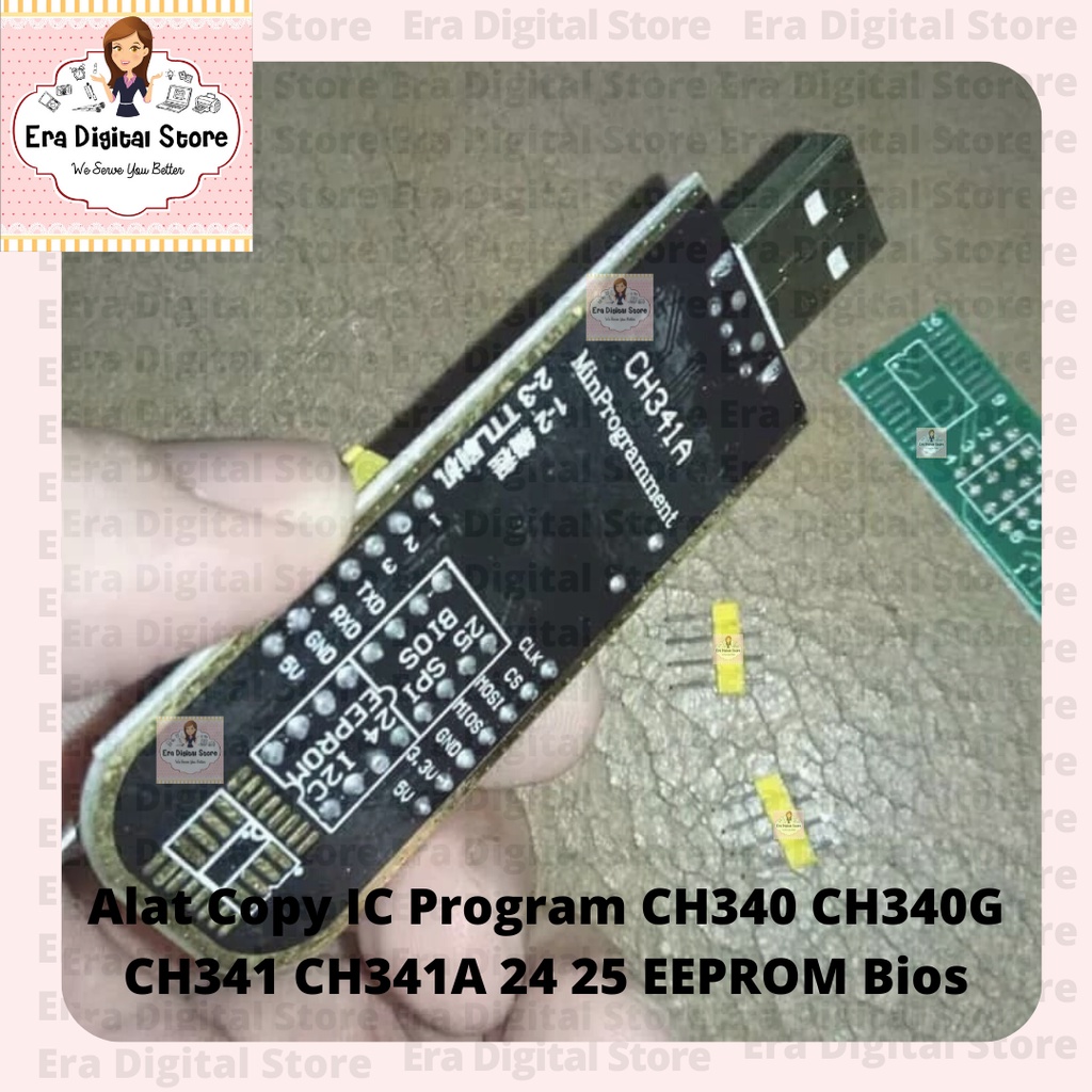 Alat Copy IC Program CH340 CH340G CH341 CH341A 24 25 EEPROM Bios