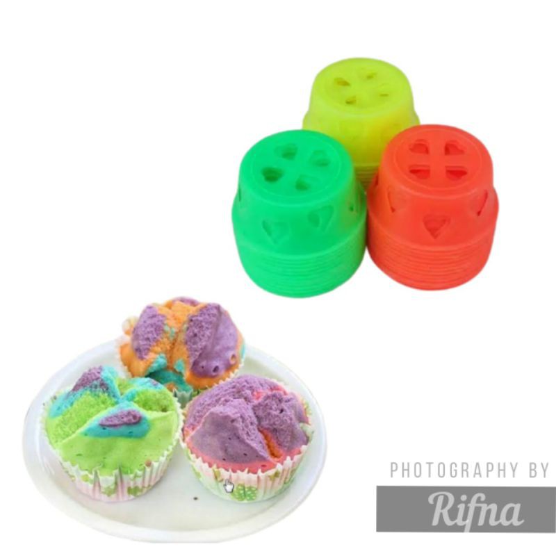 Cetakan bolu kukus Plastik pendek per lusin