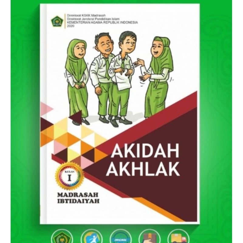 ORI buku teks siswa akidah akhlak k13 Depag kelas 1 Edisi revisi terbaru