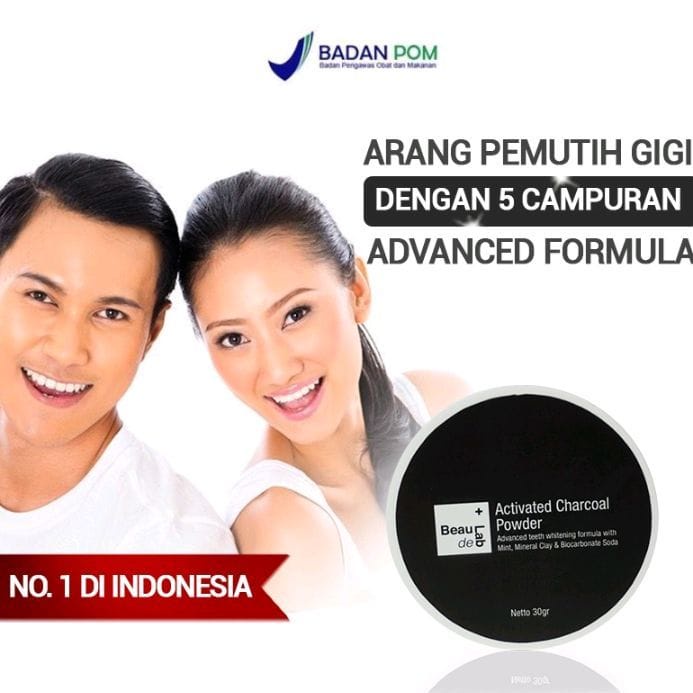 BEAUDELAB ACTIVATED CHARCOAL POWDER FOR TEETH DETOXIFICATION | ARANG AKTIF DETOKS KARANG &amp; PEMUTIH GIGI | 30 GR