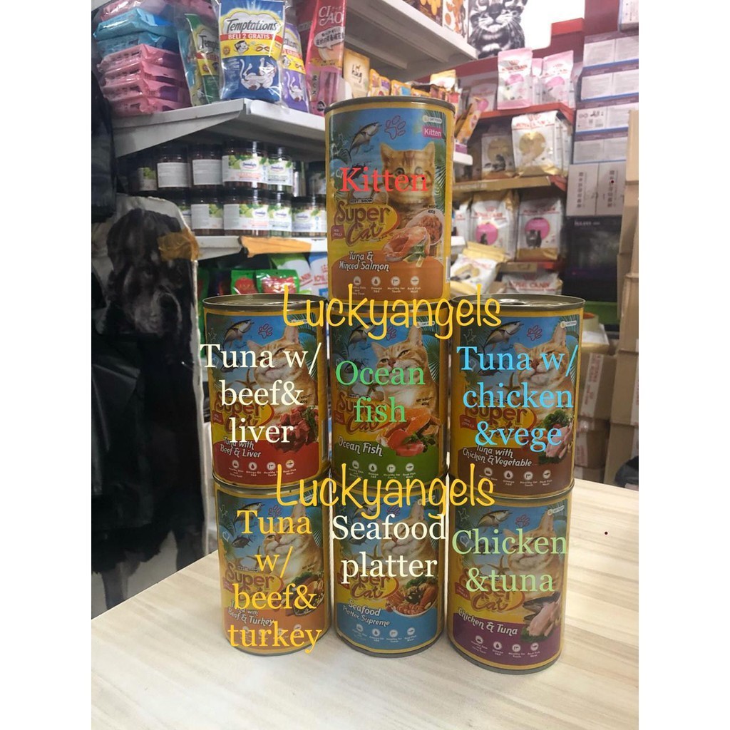 Super cat Kitten 400gr - Super cat Kaleng 400gr - wetfood - Makanan