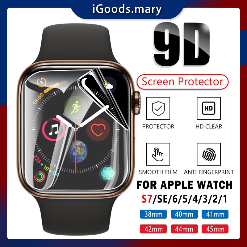 APPLE WATCH Hydrogel Film Transparent Soft Screen Protector iWatch 7 41mm 45mm S1~S6 Full Cover Film