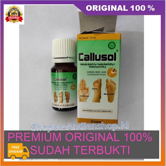CALLUSOL ORIGINAL OBAT MATA IKAN, KUTIL, KAPALAN 100% ORIGINAL