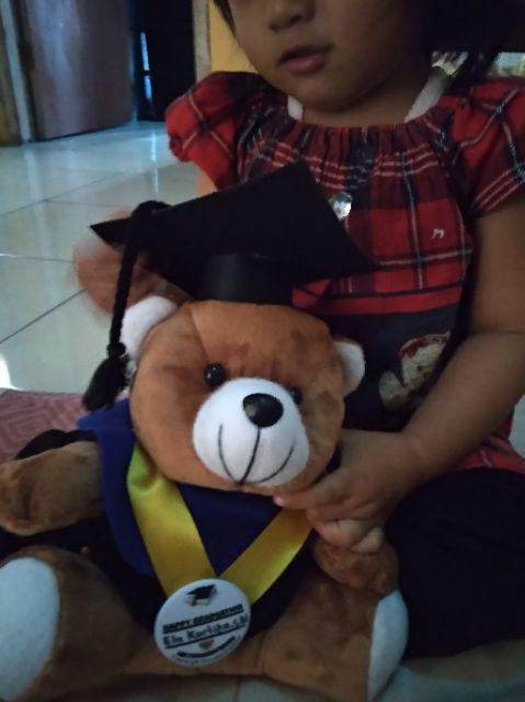 Boneka Wisuda Medium | Free Plastik Kemasan