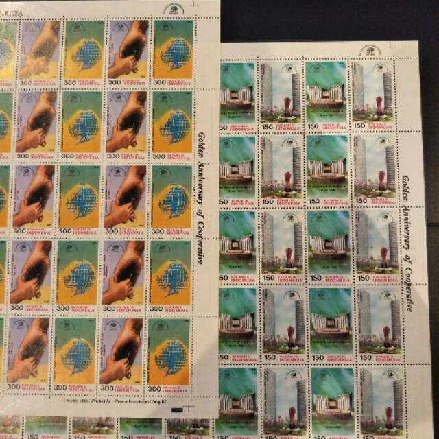

1 Set Perangko Tahun Emas Koperasi - 1997 - Prangko Indonesia