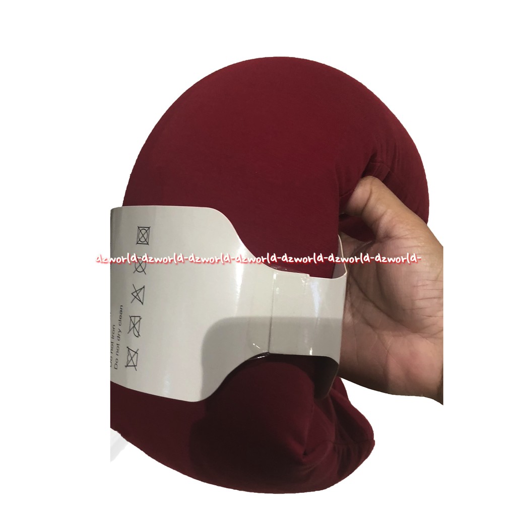 Passport multifaction Travel Pillow Bantal Leher Travelling Abu Abu Bantal Kepala