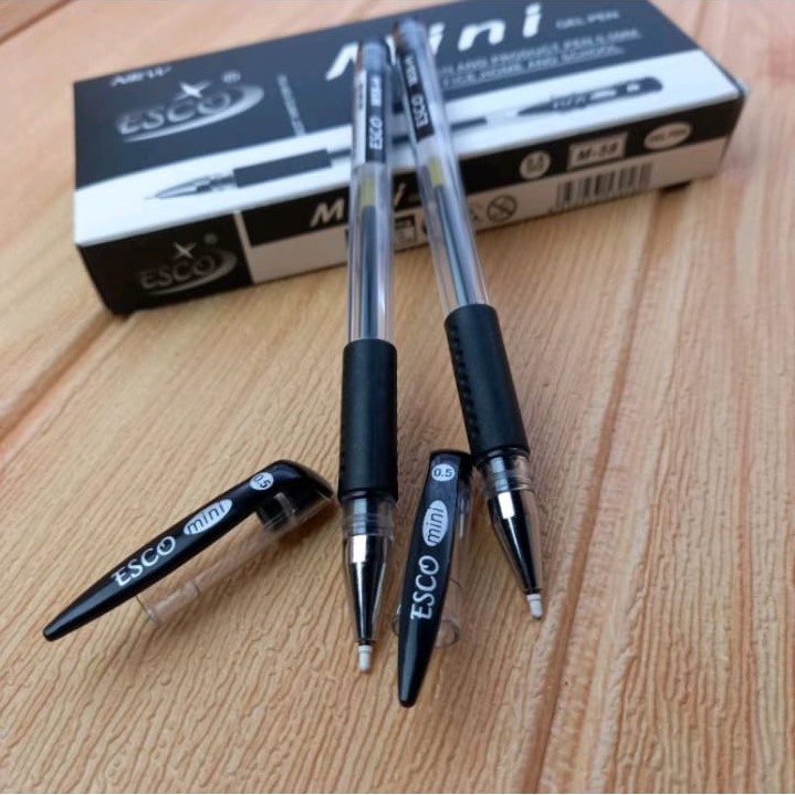 

PGA - [ 1PCS ] BOLPEN ESCO MINI GEL PEN HITAM