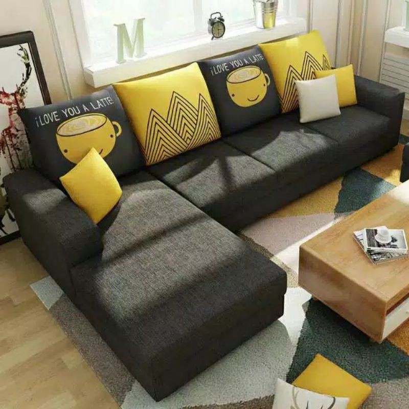 sofa ruang tamu minimalis letter L