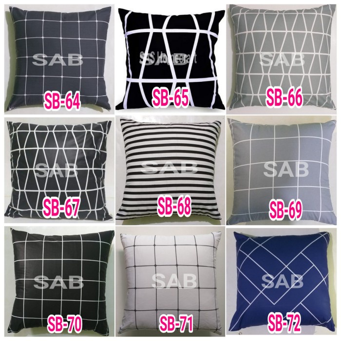 sarung bantal sofa/kursi/cushion 55x55
