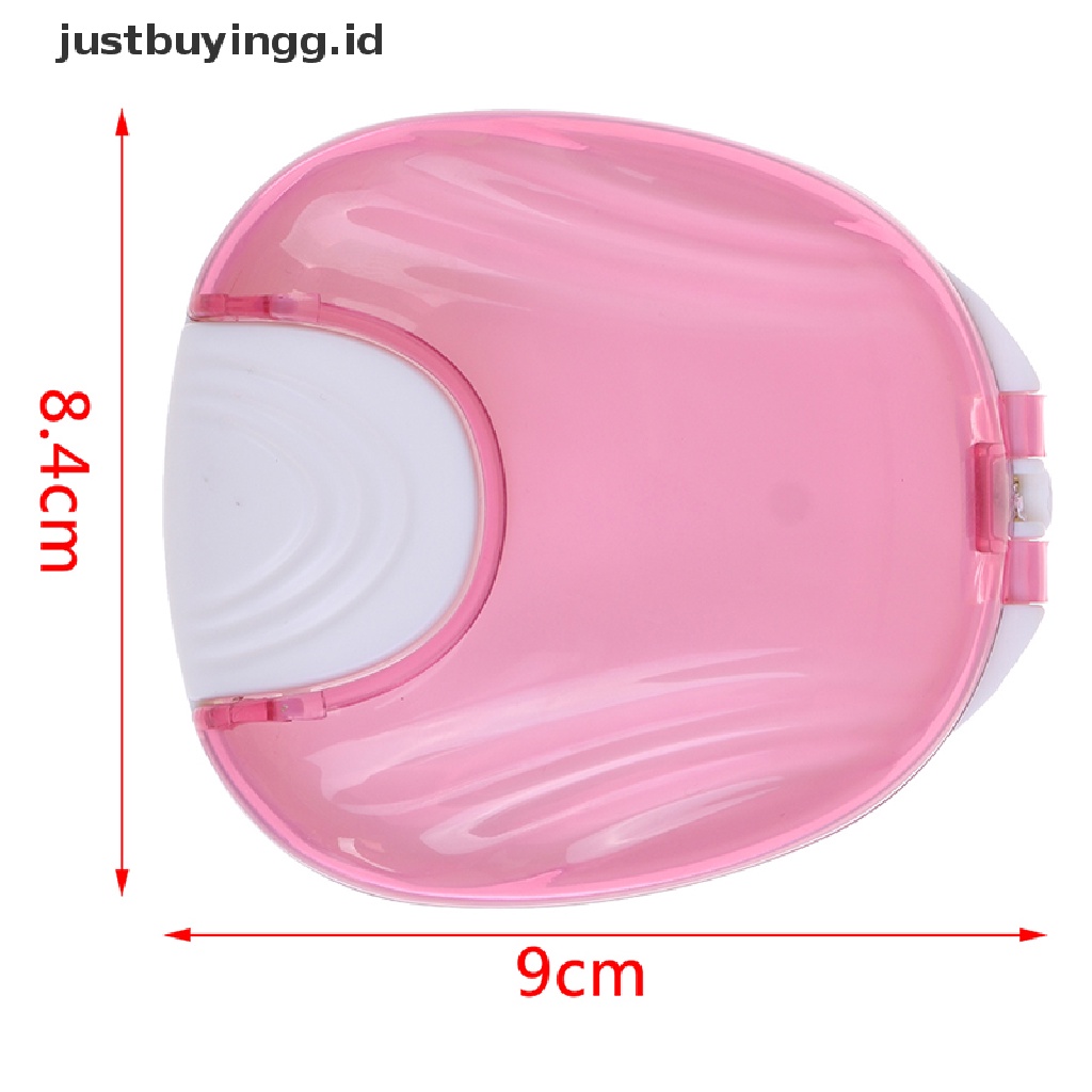 [justbuyingg.id] 1Pcs Dental False Teeth Cleaning Box Denture Bath Container Retainer Holder Case ID