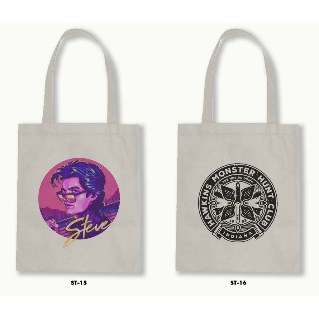 TOTE BAG BLACU - STRANGER THINGS .01