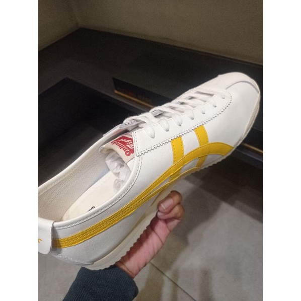 FLASH SALE ONITSUKA TIGER TALI WHITE YELLOW SIZE 36 - 46 MADE IN JAPAN NEW ORIGINAL