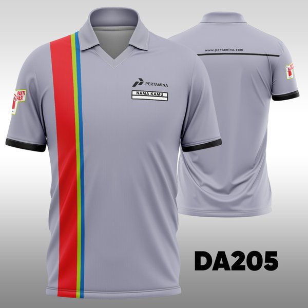 BAJU KAOS SERAGAM  PERTAMINA ABU-ABU GURU ADA SIZE JUMBO XS-6XL