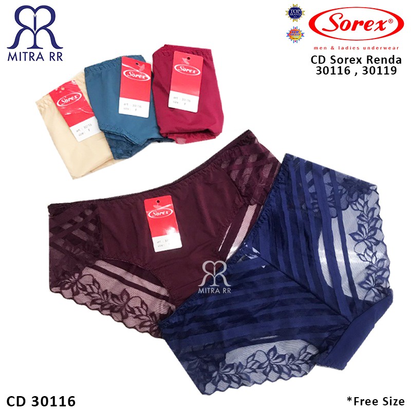 CD Sorex Wanita Bahan Lace Brukat Free Size Fit to L – XL Cutting Midi Semi Transparant 30116 / 30119