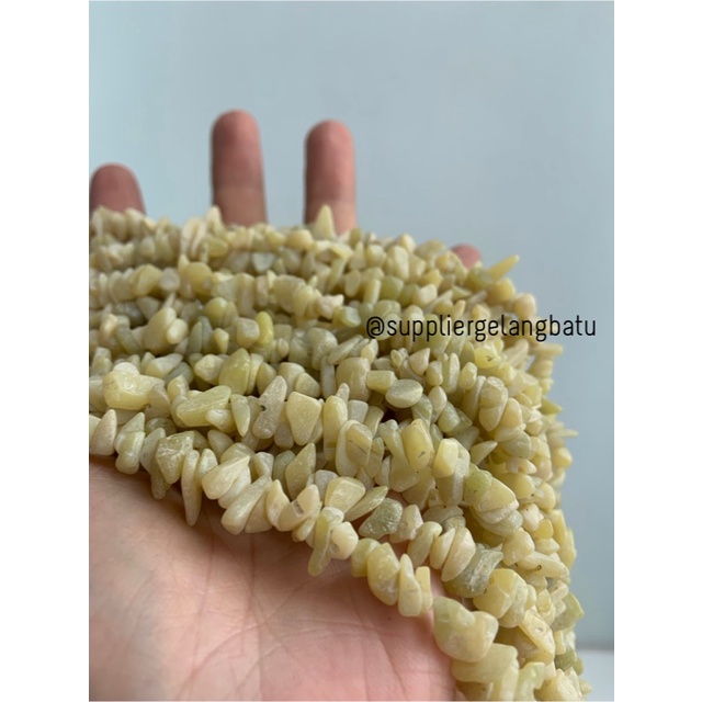 KERIKIL Batu alam YELLOW APUNG 1cm KUNING kalimantan doff ekslusif