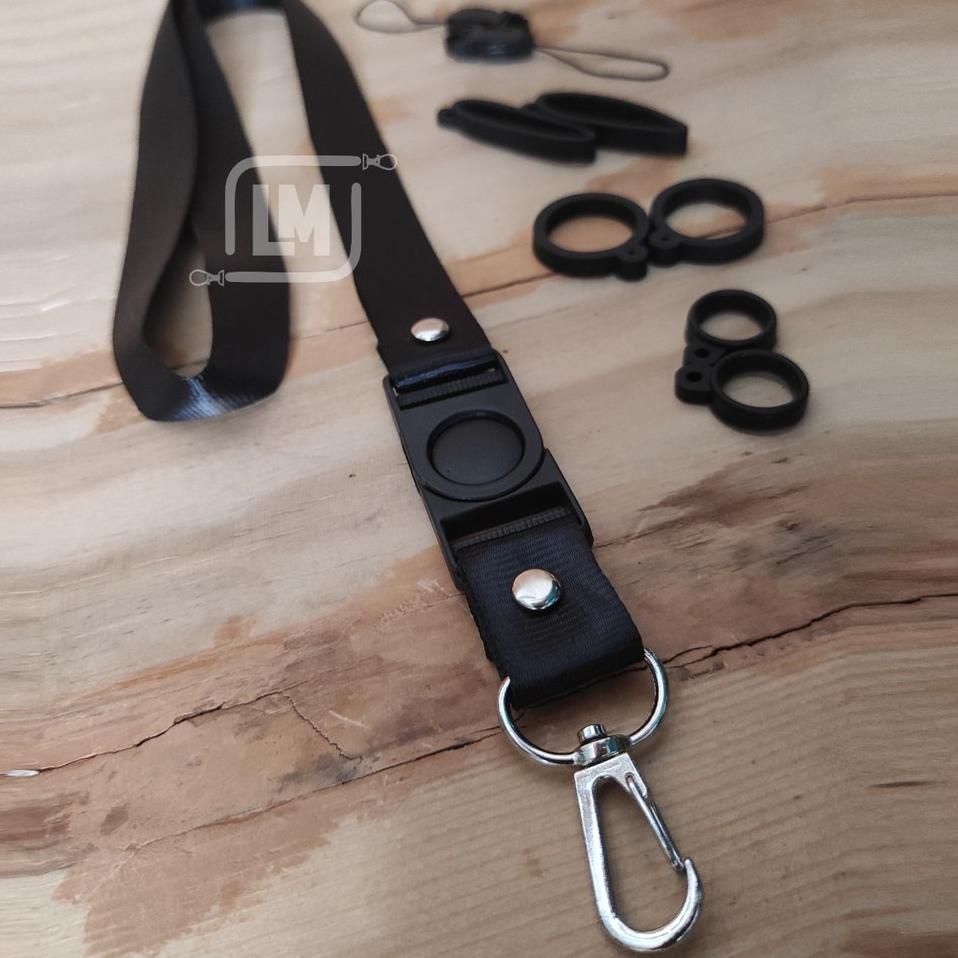 

Model Baru 6KDD9 Lanyard Pods & HP Polos Hitam 80