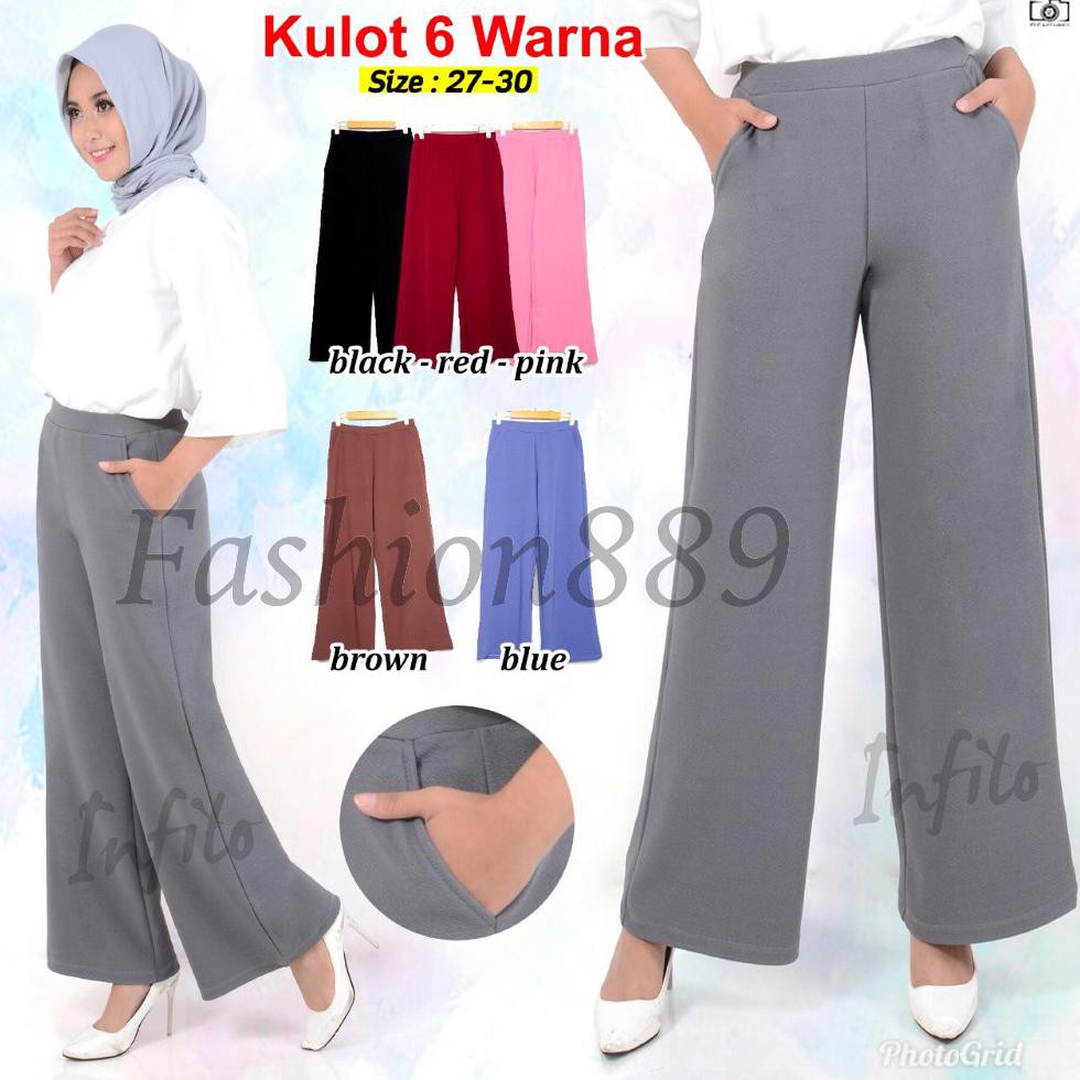 CELANA PANJANG KULOT PREMIUM HIGH QUALITY MOTIF KULIT JERUK