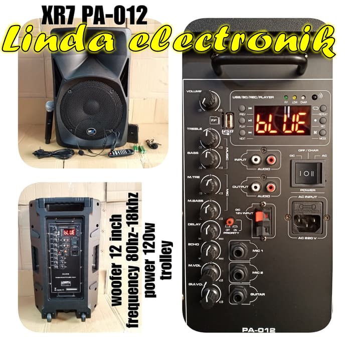 SPEAKER AKTIF 12inch xr7pa102 PORTABLE XR7 PA 012 PROFESIONAL pa012