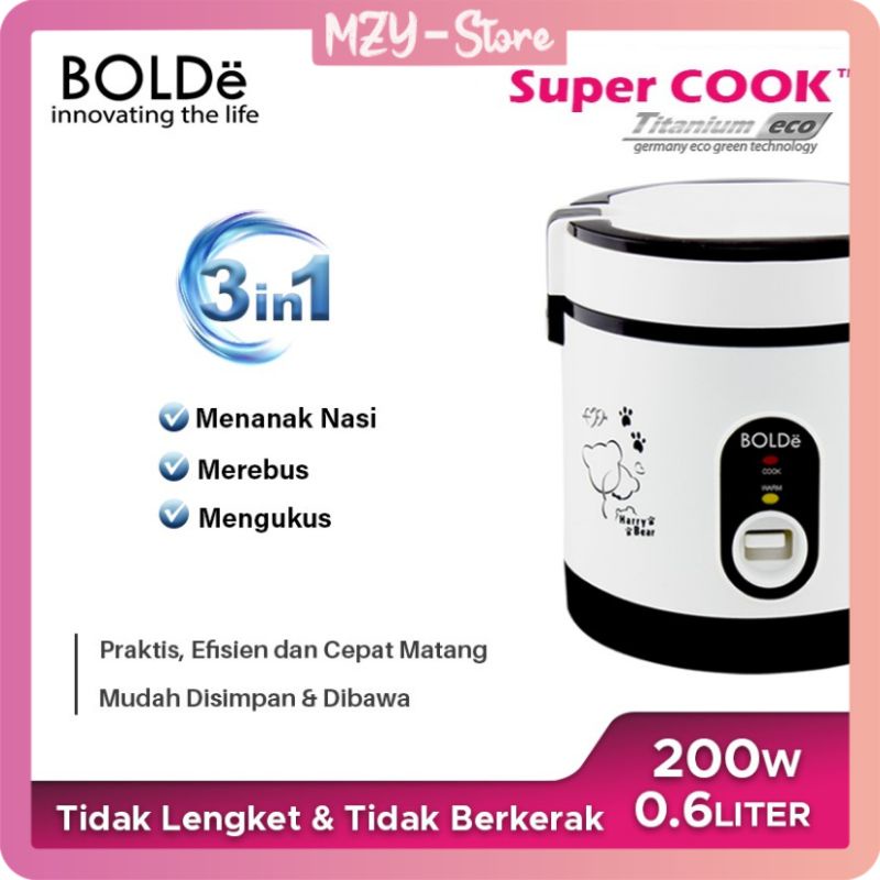 BOLDe Super Cook Titanium Eco 0.6 L Rice Cooker Mini BOLDe Titanium - ORIGINAL