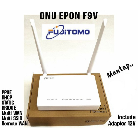 Modem EPON ONU F9V FUJITOMO New [ Packing Dos ]
