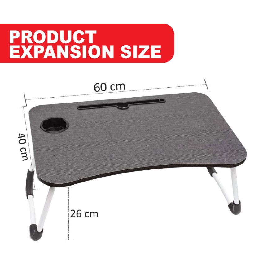 Meja Laptop uk besar - MEJA LIPAT / MEJA PORTABLE SERBAGUNA homestation