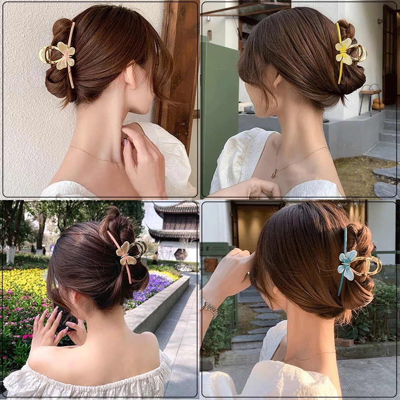 Butterfly Jepit Rambut Bentuk Kupu-Kupu Bahan Metal Untuk Wanita