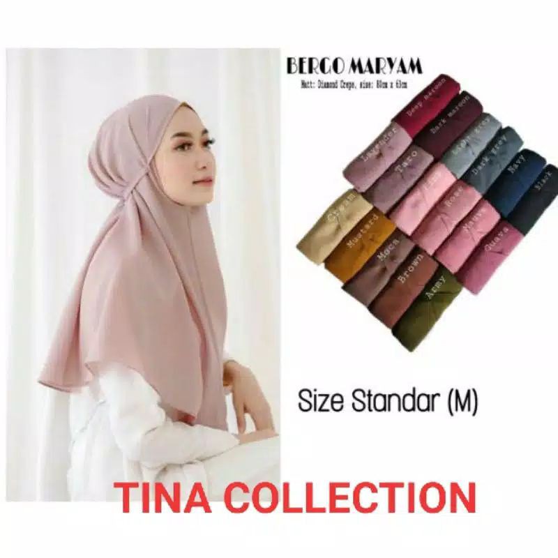 KERUDUNG MARYAM DIAMOND / SIRIA TALI / HIJAB MARYAM / BERGO MARYAM / HIJAB INSTAN