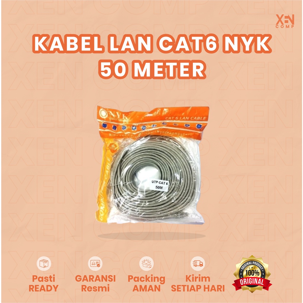 KABEL LAN UTP NYK CAT 6 60 METER / 70 METER  / kabel LAN utp cat6 Nyk 60m / 70m