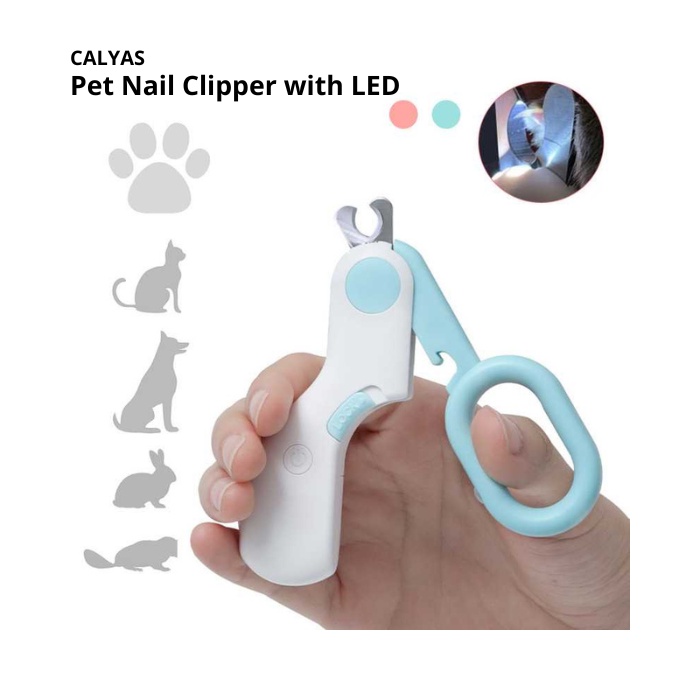 Gunting Kuku Anjing Kucing LED Pet Nail Clipper