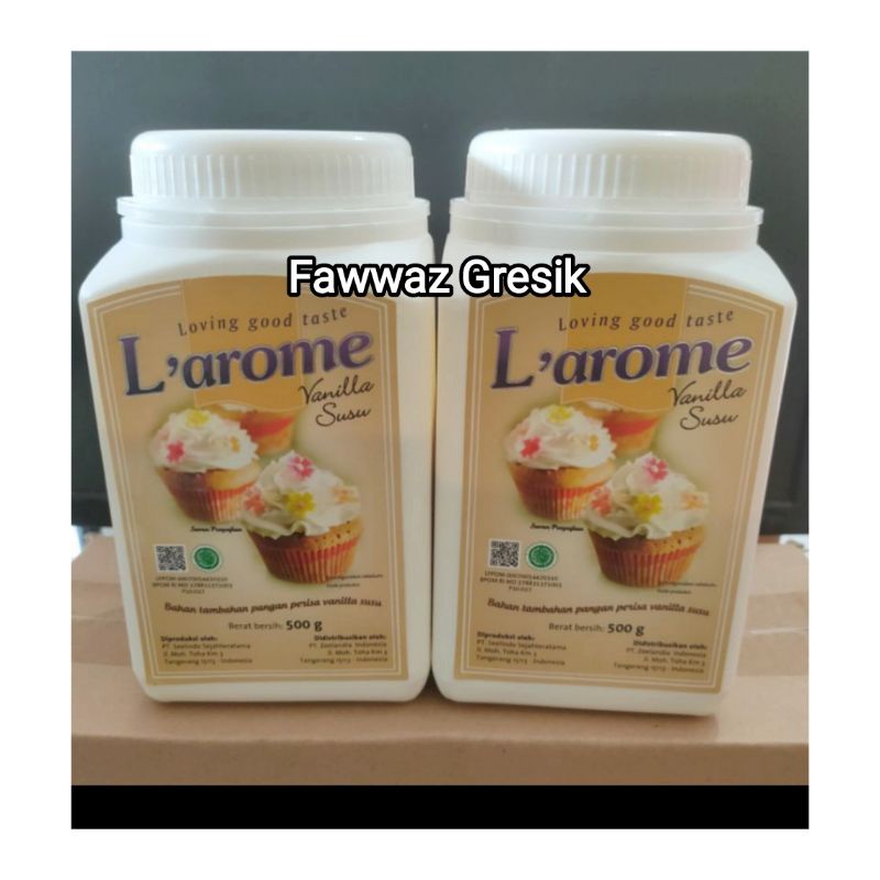 L'arome Vanilla Susu 500gr  – Larome susu Vanila Perisa Powder 500 gr