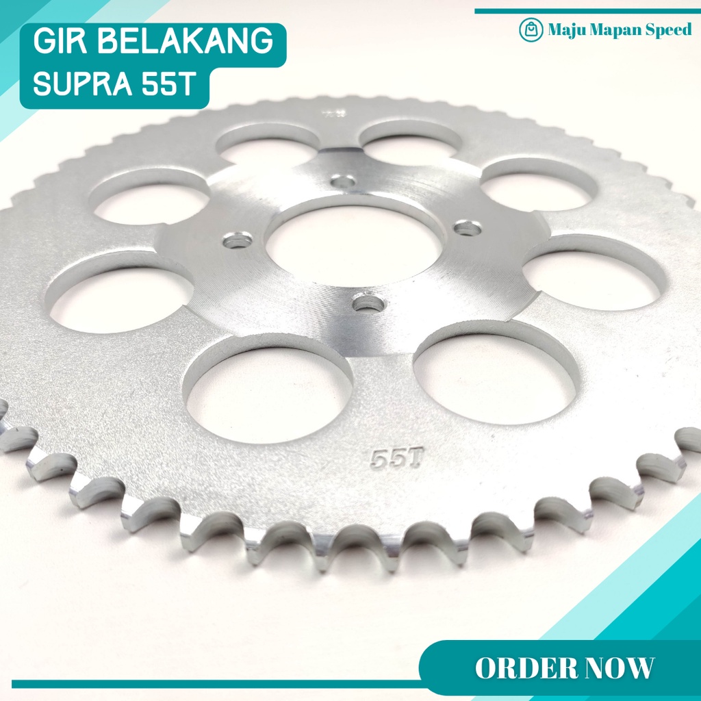 gir blk gear 55T Gigi Tarik 55T HONDA Supra, Supra Fit Lama Gir Belakang - Rear Sprocket Gear SSS-2