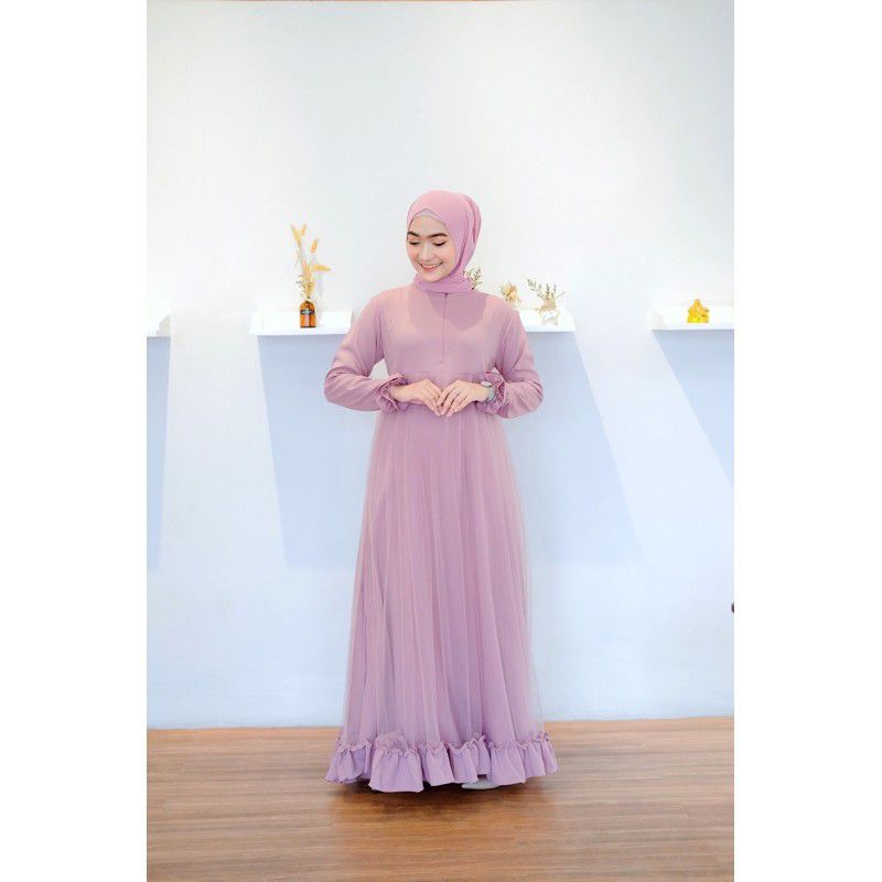 gamis tile rempel bawah by rineaa