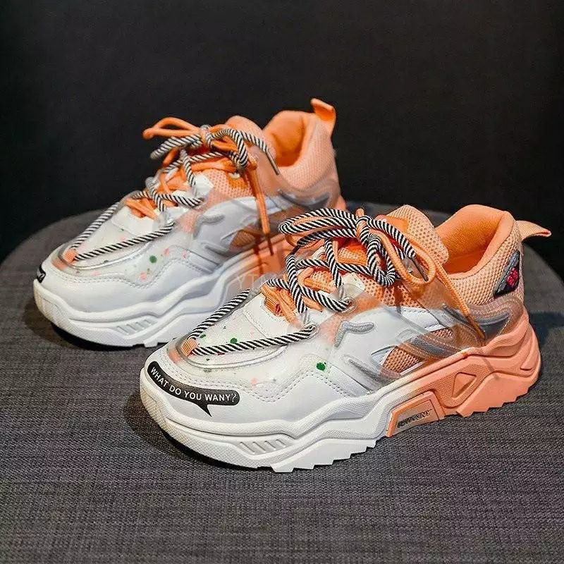 Sepatu Sneakers Wanita Sepatu Fashion Chunky Wanita  - Sepatu Wanita Sepatu Fashion Import [COD]