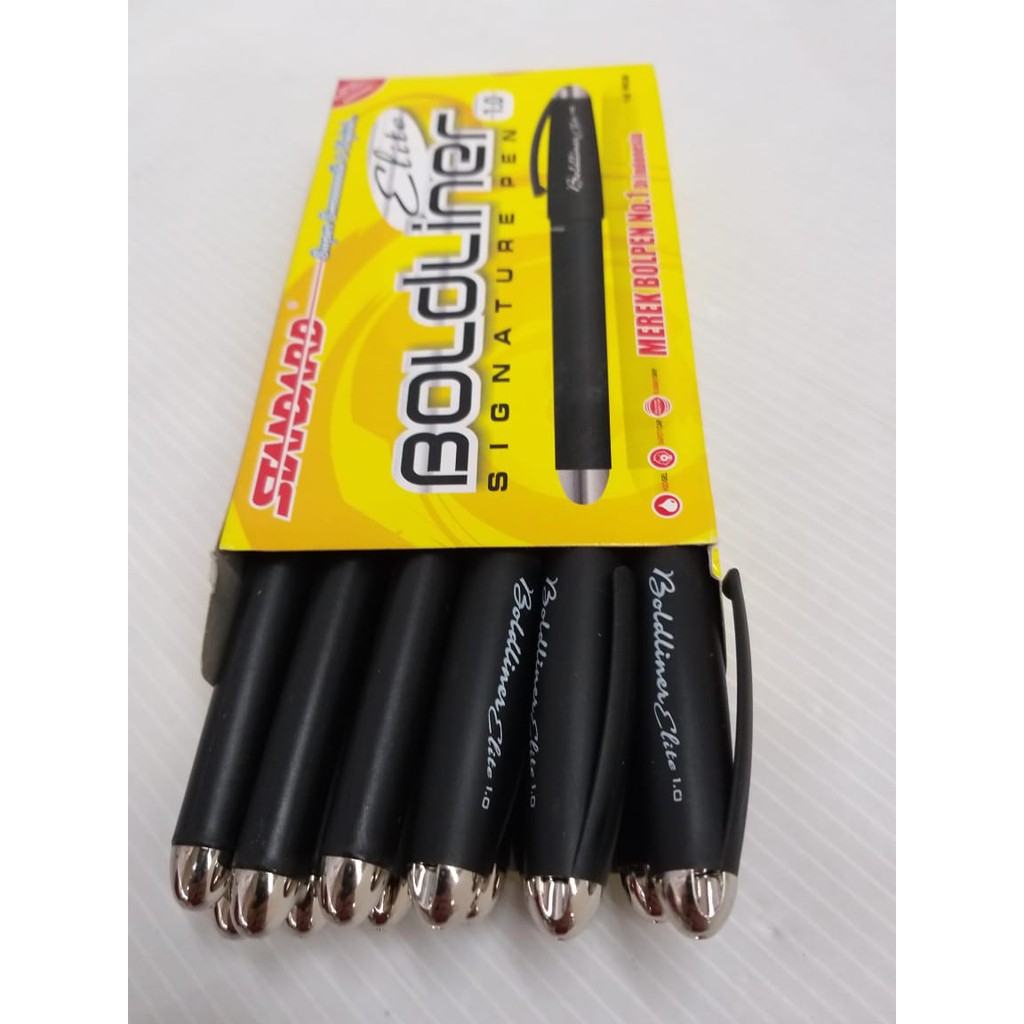 

Bulpen Bolpen Pulpen Standard Boldliner Elite 1.0 Black 1 pack