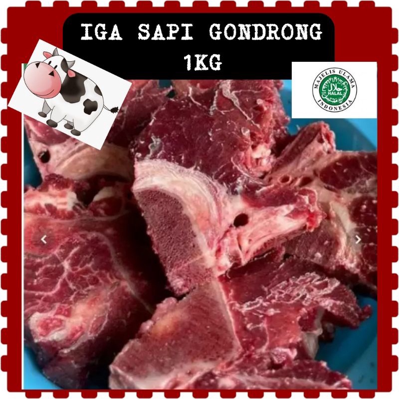 

SUPER MURAH! Iga Sapi backbone 1kg halal