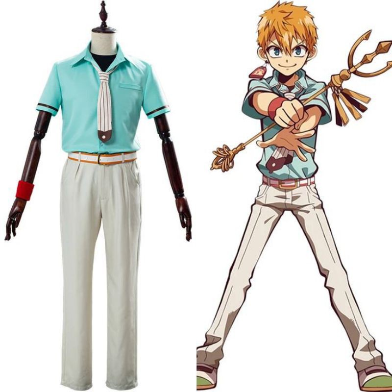 Jibaku Shounen Hanako kun/Toilet Bound Hanako Minamoto Kou Seifuku ver Cosplay Costume Anime Male