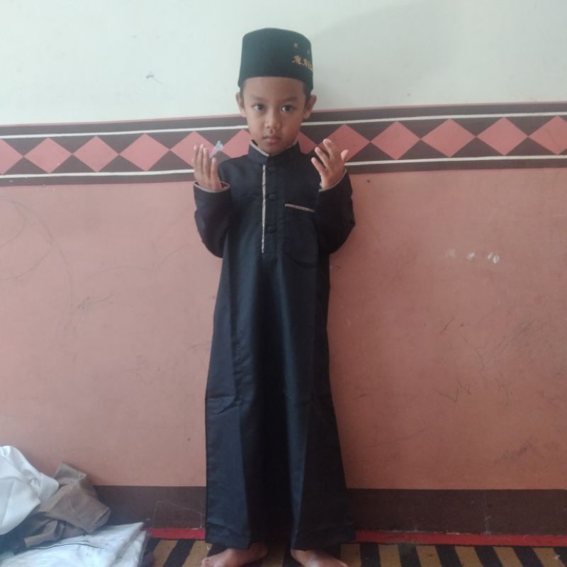 JUBAH GAMIS  ANAK LAKI LAKI ,BAHAN TOYOBO,2 -14 TAHUN