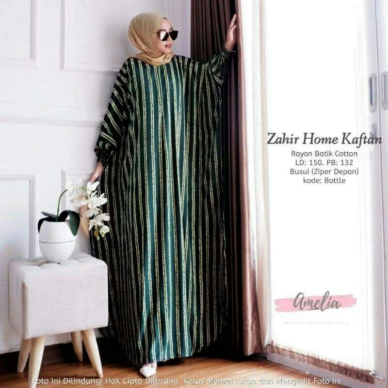 Zahir home Kaftan/One Set/Baju Tidur/Setelan murah/Piyama/Homedress/Pakaian Wanita/Daster Jumbo/Dast
