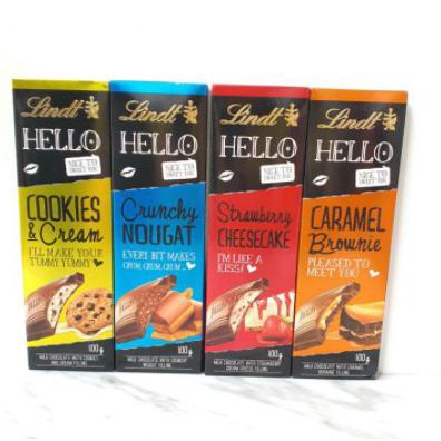 

SALE LINDT CHOCOLATE CARAMEL BROWNIE / COOKIES & CREAM / CRUNKY NOUGAT / ST - CRUNCKY NOUGAT MAKANAN