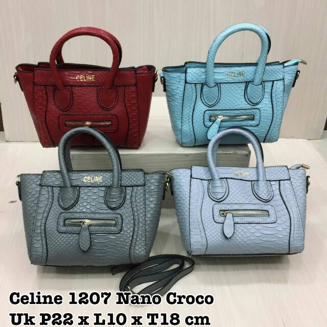 TAS CELINE NANO CROCO 1207