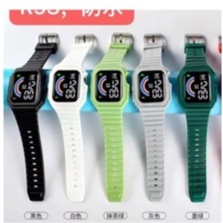 (SS) JAM TANGAN PRIA WANITA STRAP RUBBER LED R9S