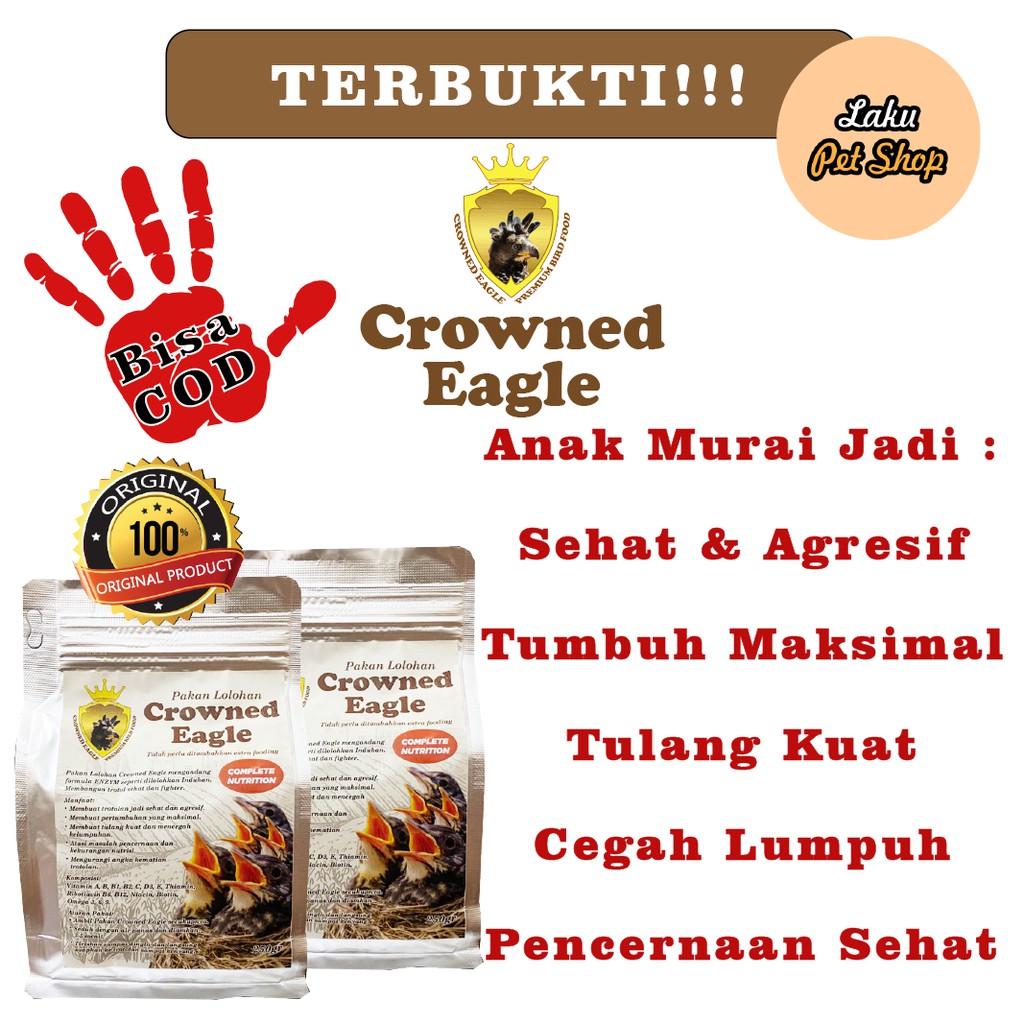 Makanan Burung Premium - Lolohan Trotol Murai Batu - Crowned Eagle
