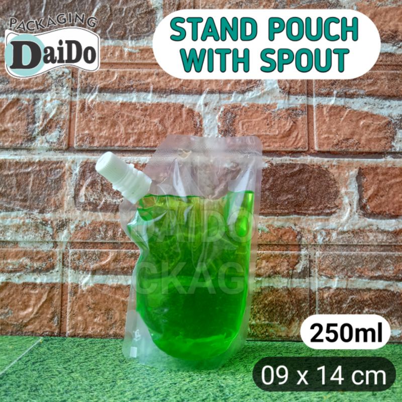 SPOUT PACK KPACK 250ml POUCH CAIRAN KEMASAN MINUMAN JUS SUSU MINYAK